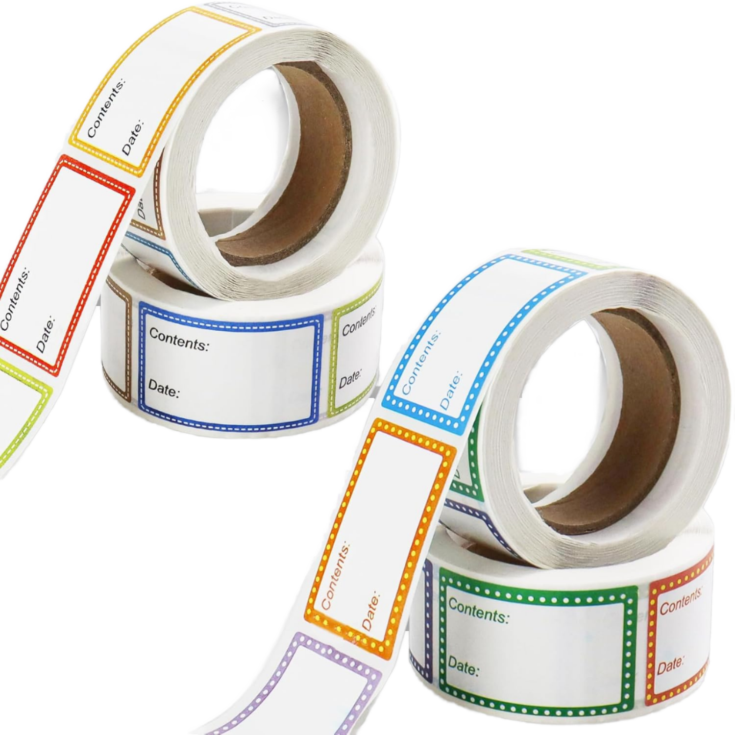 Customizable Kitchen Storage Tape - No-Residue, Easy-Peel Food Labels for Containers, Jars & Meal Prep, Freezer & Oil Resistant
