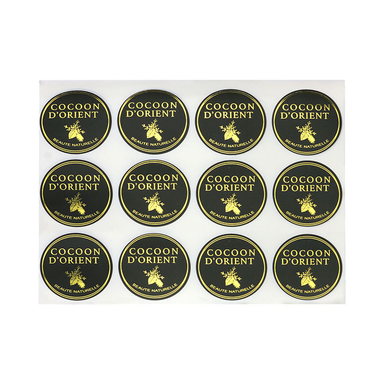 Elegant Matte Gold Foil Labels - Sophisticated Non-Gloss Finish for Luxury Brands & High-End Product Packaging